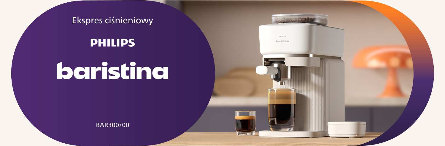 Кавоварки під тиском Baristina Philips пропонуються в магазинах RTVeuroAGD