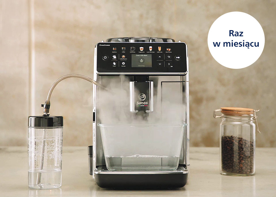 Philips Jak często używać środka do czyszczenia obiegu mleka?