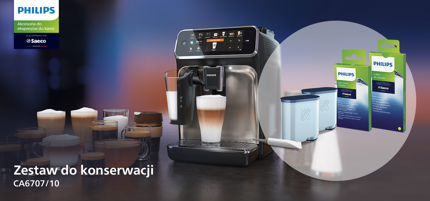 Zestaw do konserwacji ekspresów marki Philips i Saeco jest dostępny w ofercie sieci RTV EURO AGD
