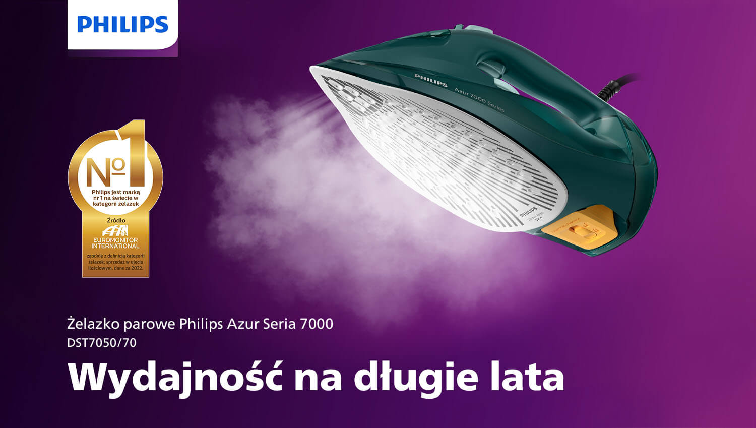Парова праска Philips Azur доступна в магазинах RTV Euro AGD