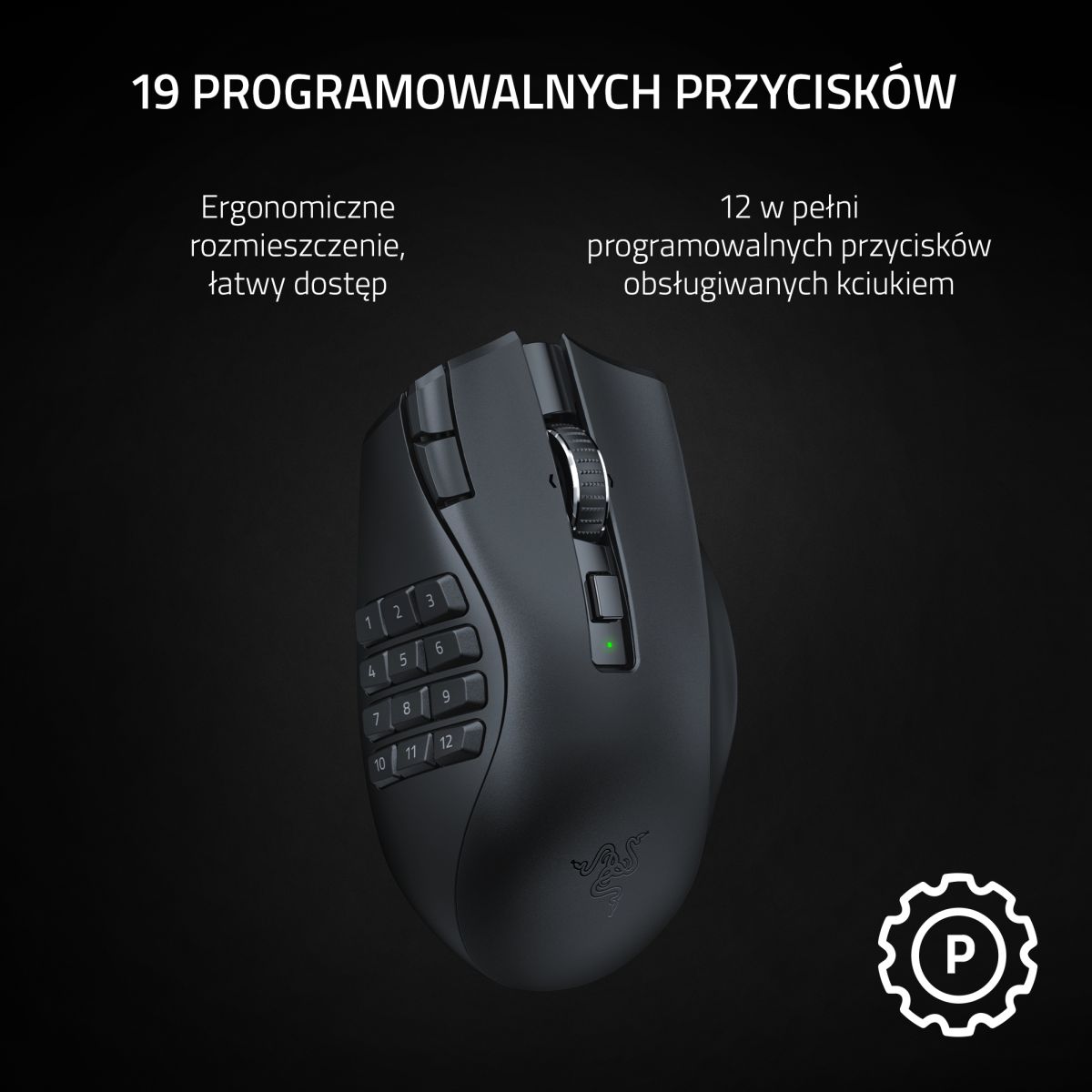 Myszka gamingowa Razer Naga V2 HyperSpeed Czarny - Opinie