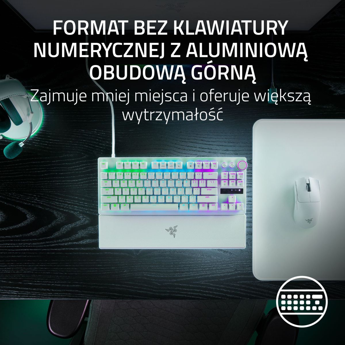 Klawiatura opto-mechaniczna Razer Huntsman V3 Pro Tenkeyless