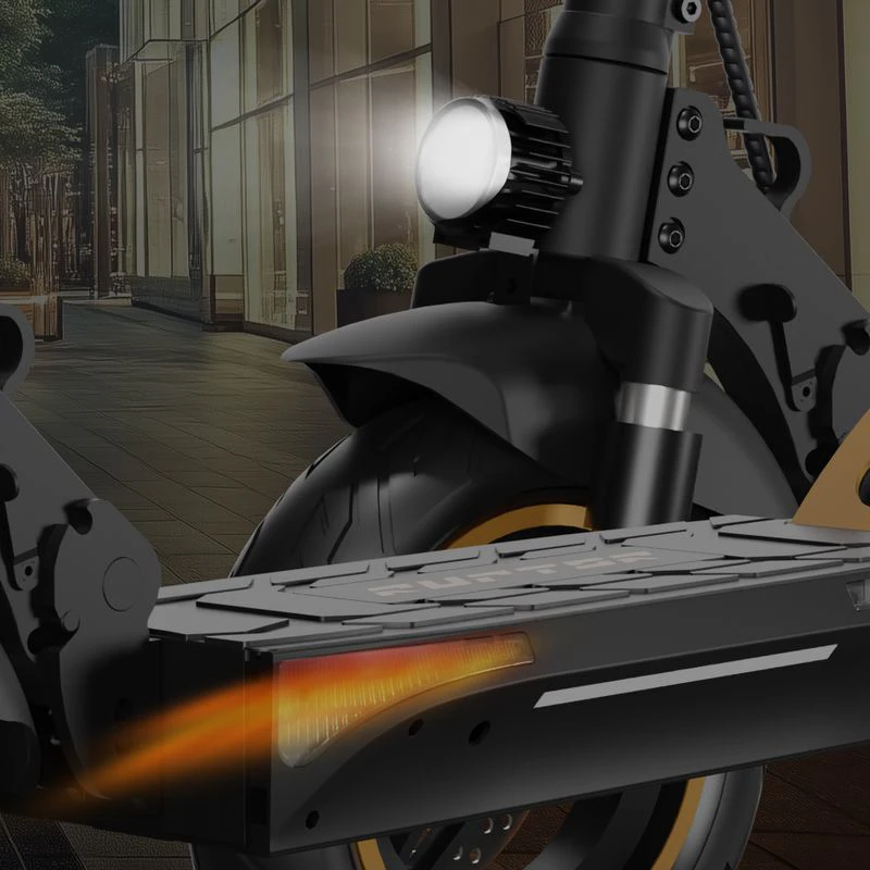 передня фара, покажчик повороту та дека самоката Ruptor R1 Lite v2