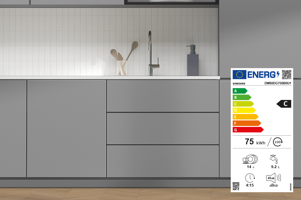 Посудомийна машина Samsung dw60dg750i00u1 з високим класом енергоспоживання