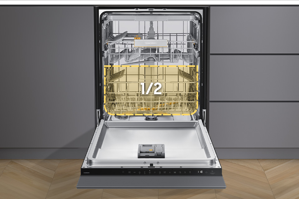 dw60dg750i00u1 опція половинного завантаження