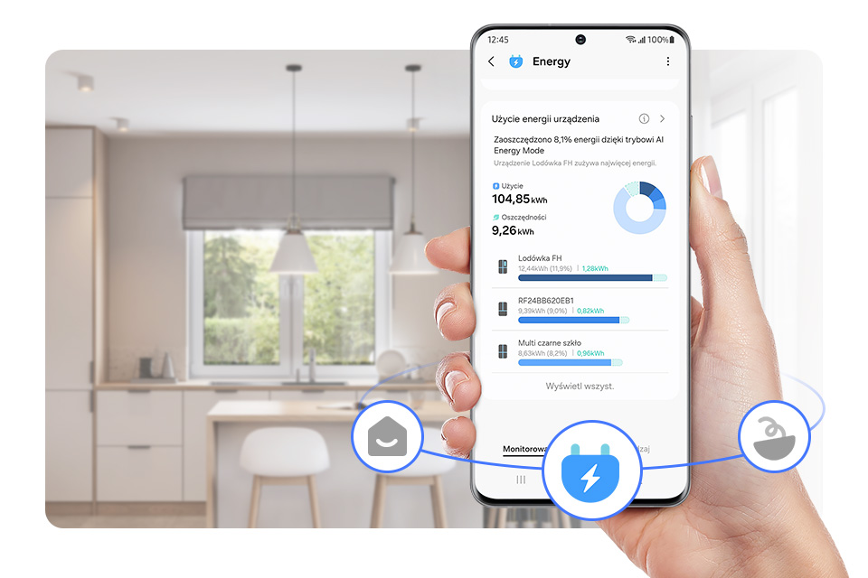 dw60dg770i00u1 із вбудованим Wi-Fi дозволяє активувати режим енергоспоживання зі штучним інтелектом