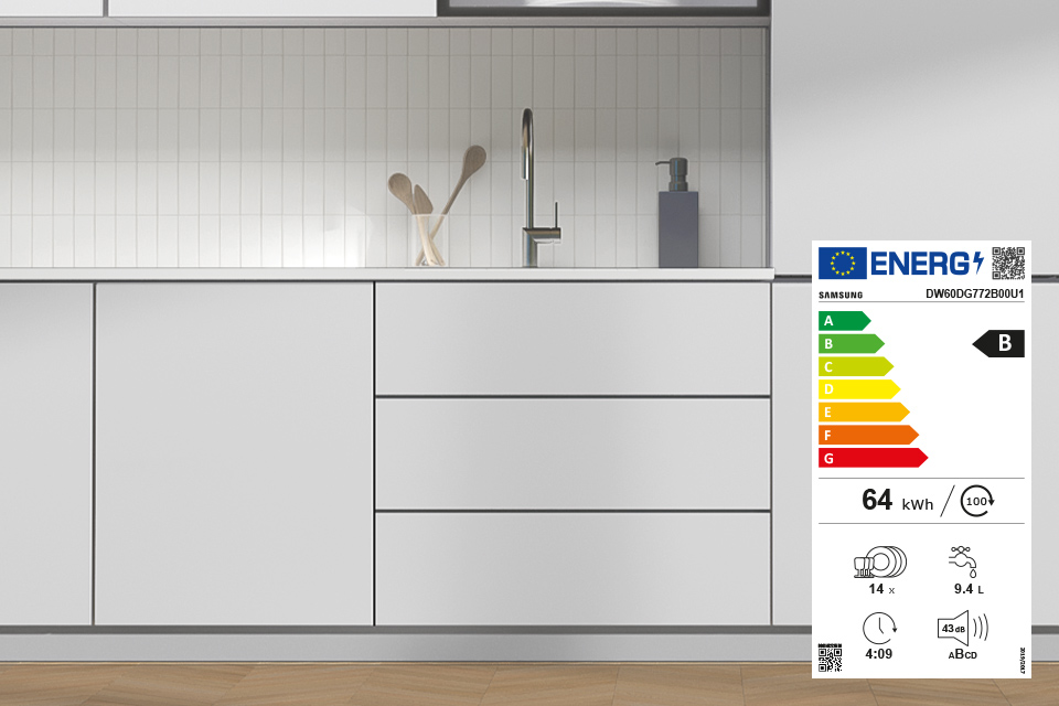 dw60dg772b00u1 відповідає стандартам енергетичного класу B