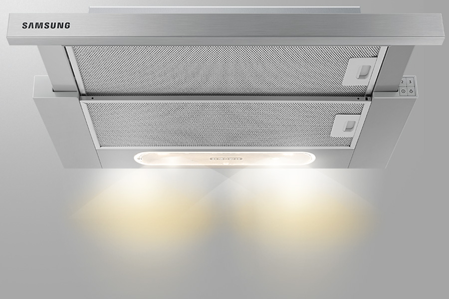 Zdjęcie okapu Samsung NK24M1030IS - oświetlenie LED: RTV Euro AGD