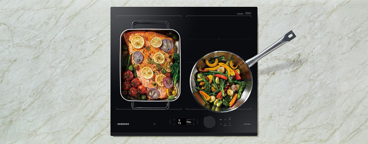 елегантний зовнішній вигляд індукційної плити зі зрізаним фасадом