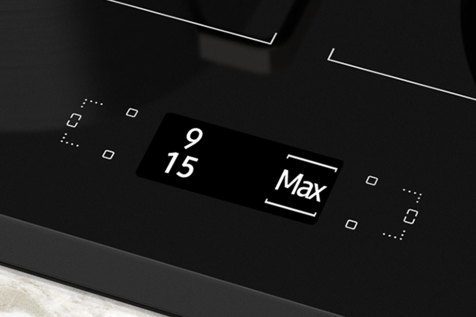 РК-дисплей, що вказує, з якою потужністю нагрівають поля