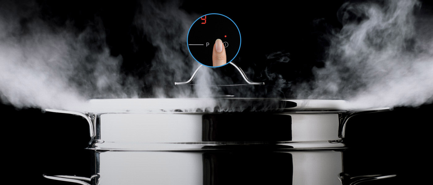 Ikonka z dotykiem slajdera na płycie indukcyjnej Samsung NZ64T3707A1