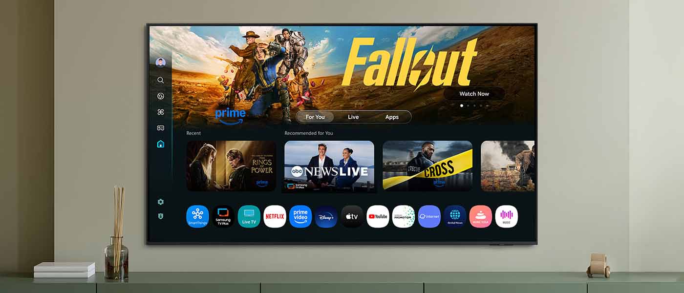 A Tizen One UI Smart TV funkció elérhető a Neo QLED 4K QN77F (2025) tévén. Kapható az RTV EURO AGD üzletekben.