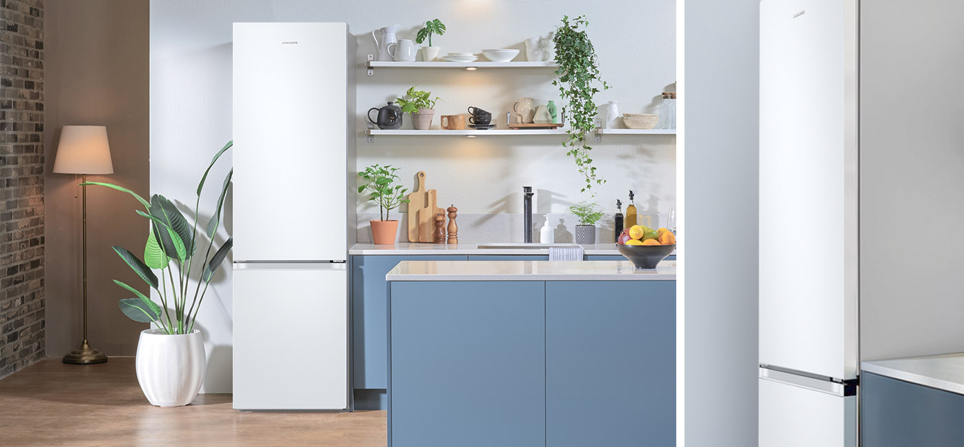 Дизайн холодильника RB38C605CWW відмінно впишеться в сучасний інтер'єр