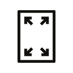 Значок показує збільшену місткість холодильника без зміни його зовнішніх розмірів.