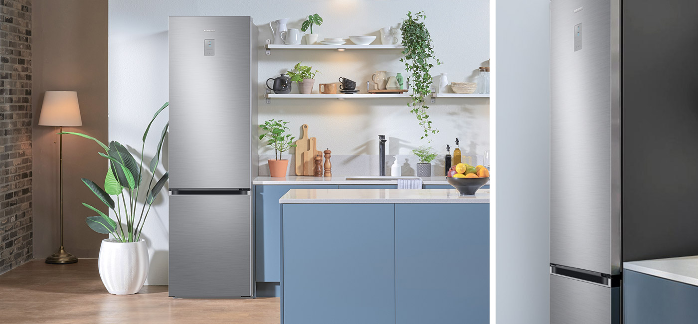 Вбудований дизайн відповідає за стильний вигляд холодильника Samsung RB38C775CS9