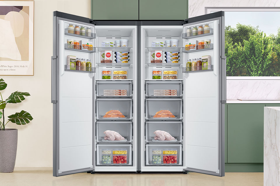 Zamrażarka Samsung Twin AI RZ32C7BEES9 No Frost - Opinie, Cena