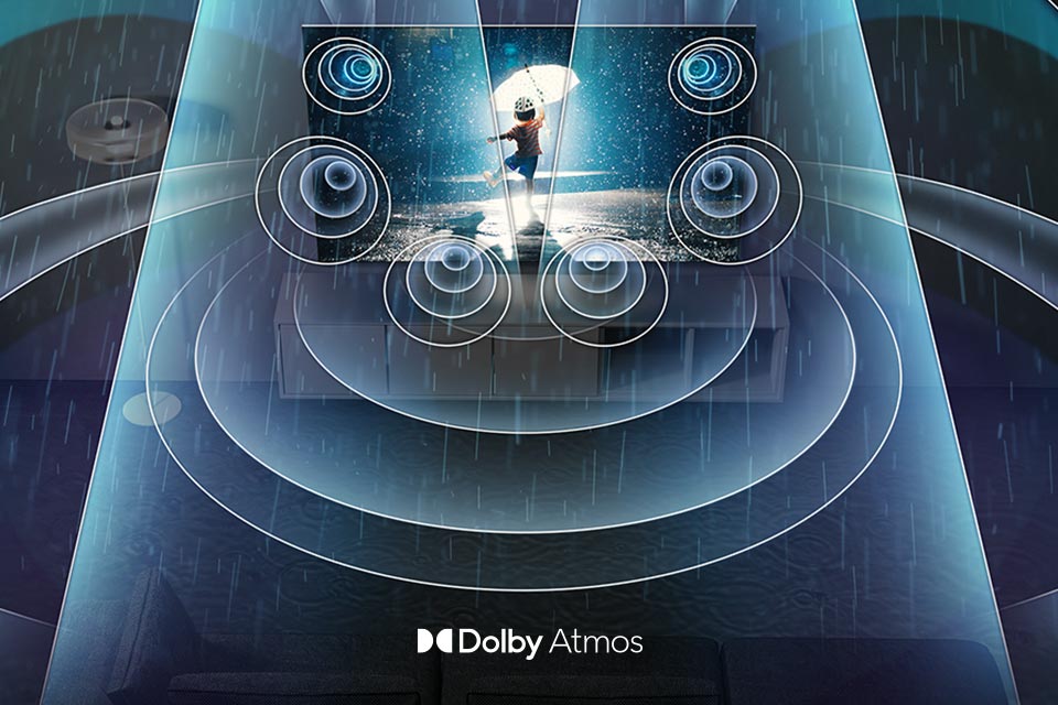 Dolby Atmos rendszer moziszerű hangminőséget biztosít