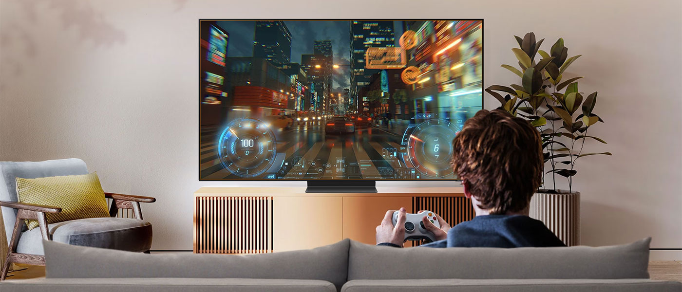 A Samsung TV konzolokkal és számítógépekkel is működik