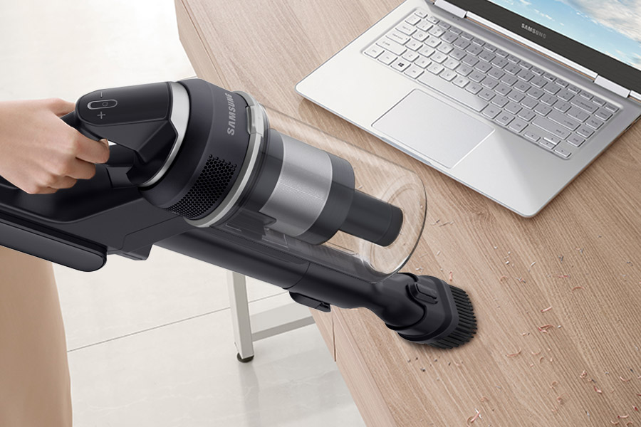 Прибирання столу щіткою для пилу пилососа Jet 65 VS15A60AGR5/GE марки Samsung