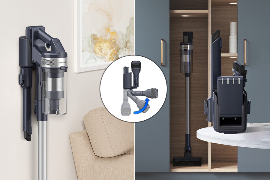 Зарядна станція пилососа Jet 65 VS15A60AGR5/GE марки Samsung на стіні