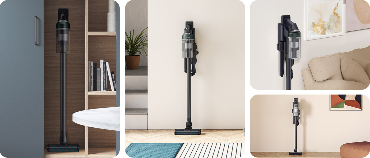 4 графіки, на яких видно пилососи Samsung VS20C8522TN/GE в різних приміщеннях