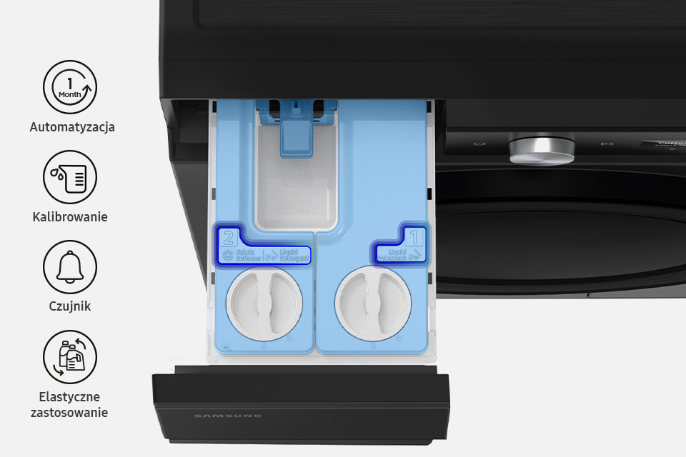 Прально-сушильна машина wd11db7b85gbu4 з функцією автоматичного дозування