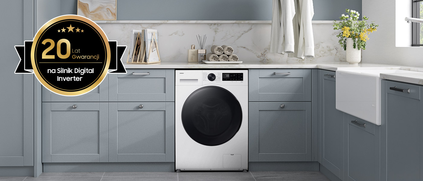 Сушарка Samsung WD90DG5G34BEEO з цифровим інверторним двигуном