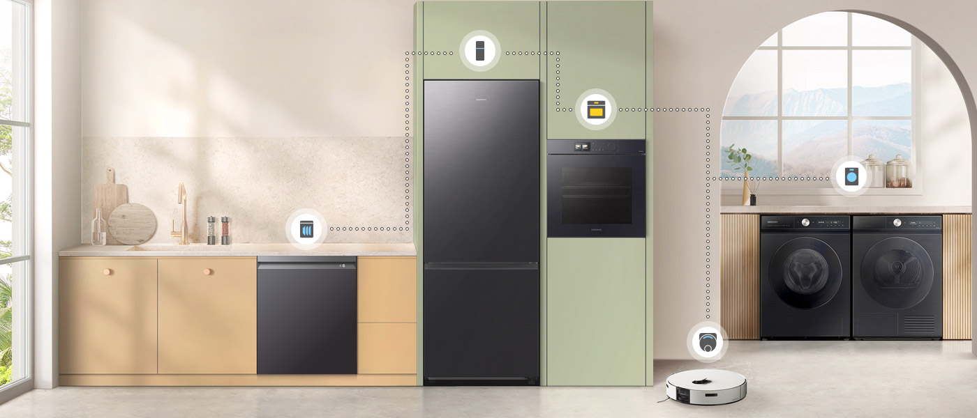 Дізнайтеся, як пристрої Samsung об’єднують зусилля, щоб спростити ваше повсякденне життя.