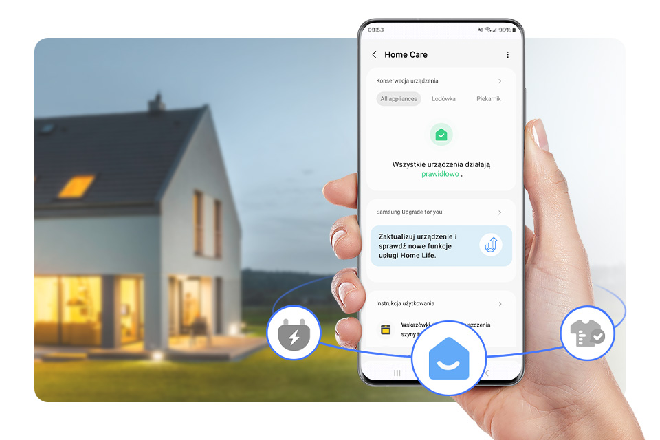 Пральна машина з сушаркою та SmartThings Home Care