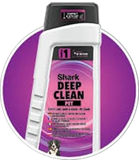 Пляшка Shark Deep Clean Pet на рожевому фоні