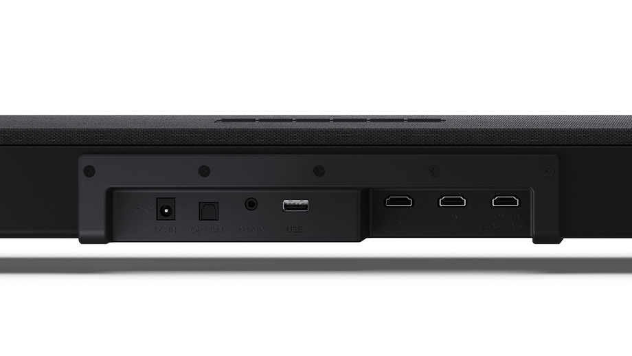 Крупний план входів саундбара