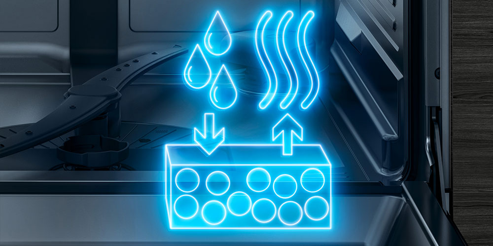 Turbosuszenie Zeolith® - szybsze suszenie naczyń przy mniejszym zużyciu energii