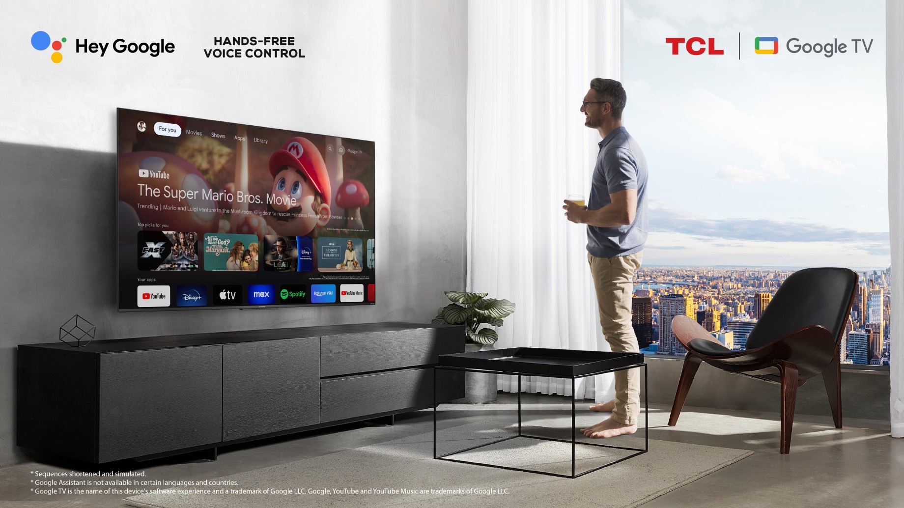 Przejmij kontrolę z Google TV sterowaniem głosowym