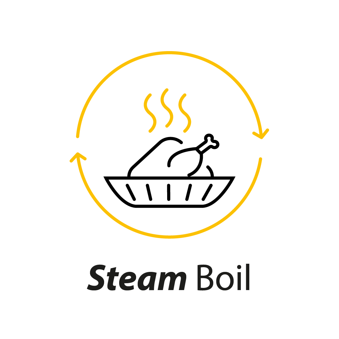 Steam & Boil z akcesoriami do gotowania na parze