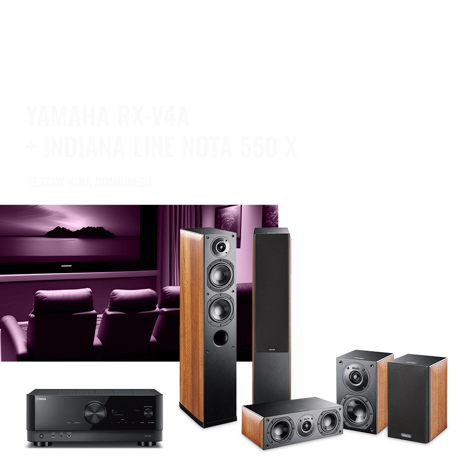 Yamaha RX-V4A + Indiana Line Nota 550 X