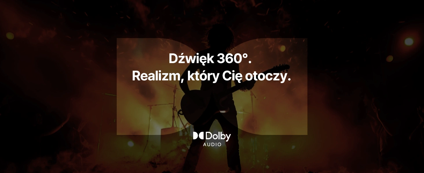 Рок-зірка на сцені перед аудиторією, що ілюструє широку музичну сцену та 360° звук