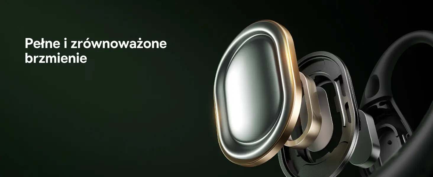 Przekrój konstrukcyjny tytanowego przetwornika dynamicznego 17x12 mm słuchawki Baseus Eli Sport 2.