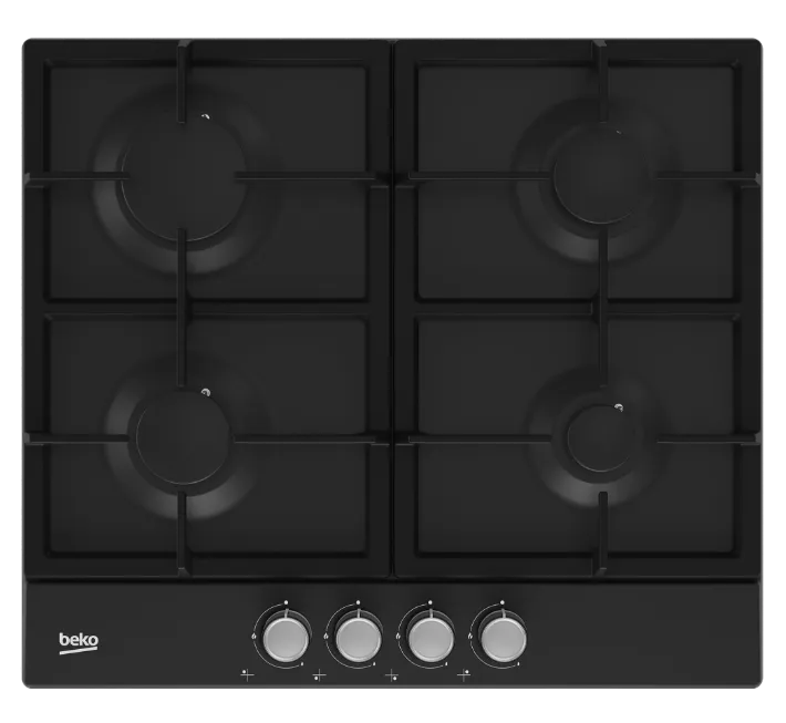 Вигляд спереду газової варильної поверхні HIAG64225SB