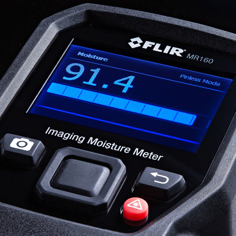 Тепловізійний вологомір FLIR MR160 – крупний план екрана пристрою