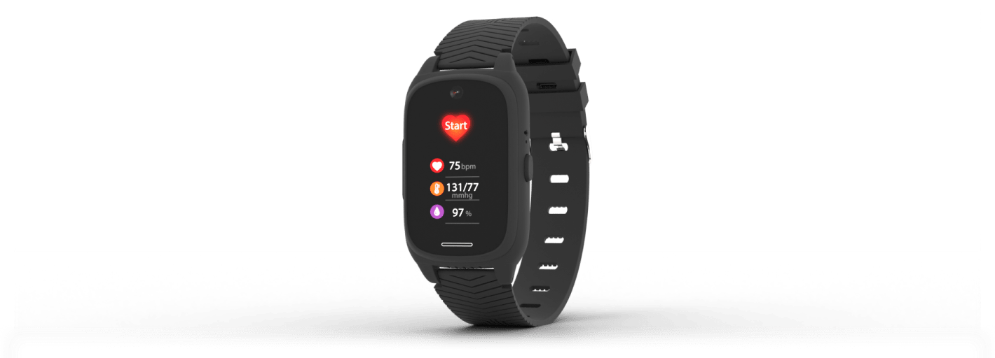 Smartwatch opaska SOS dla osób starszych z ciśnieniomierzem i krokomierzem