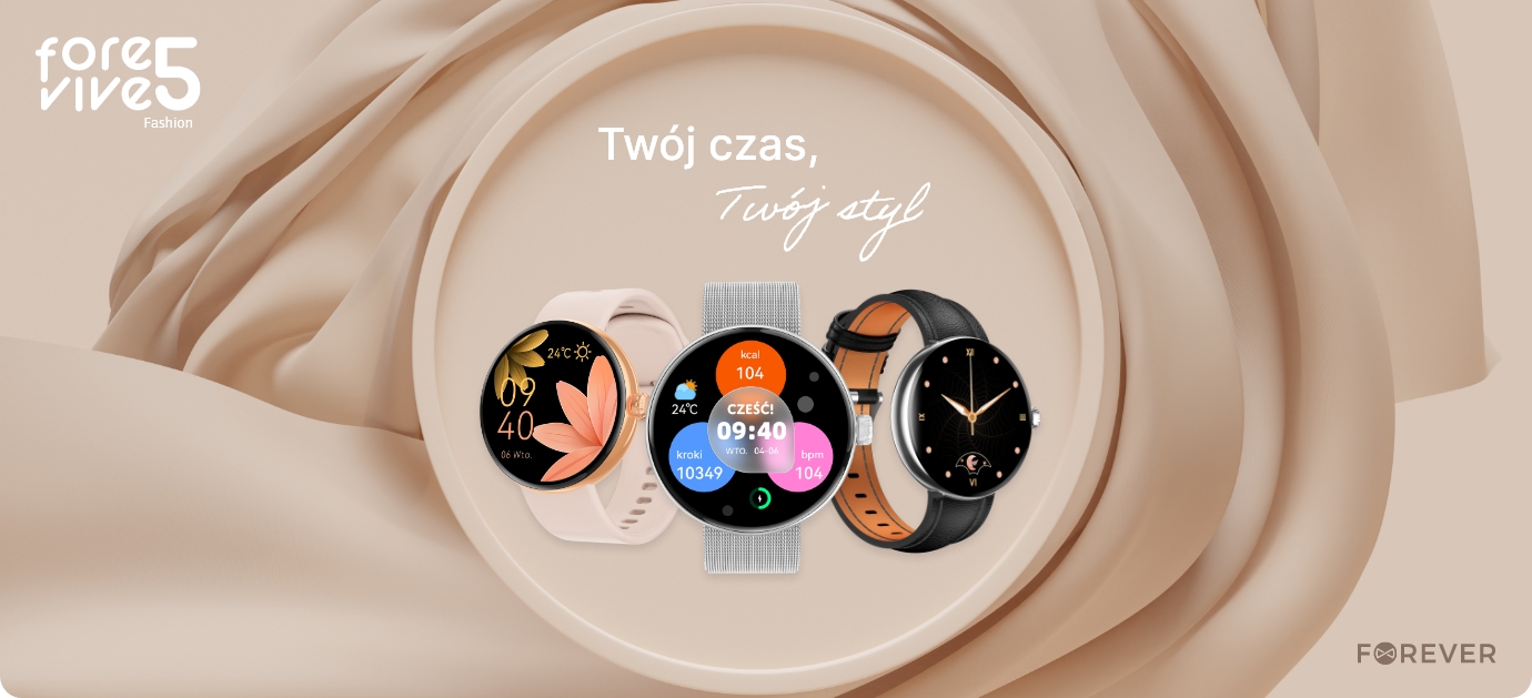 Smartwatch dla kobiet Forevive 5 Fashion