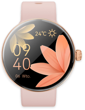 Smartwatch dla kobiet z ekranem ze szkła hartowanego