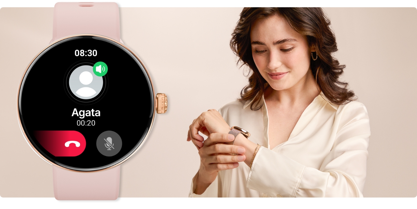 Smartwatch dla kobiet z funkcją prowadzenia rozmów telefonicznych