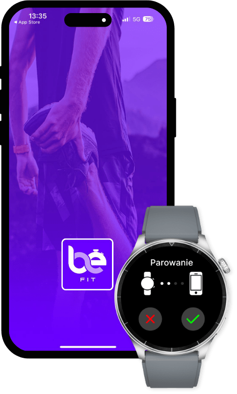 Smartwatch męski na bransolcecie, kompatybilny z iOS i Android