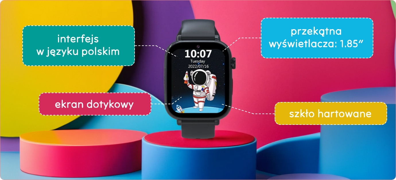 Smartwatch dziecięcy z aplikacją w języku polskim