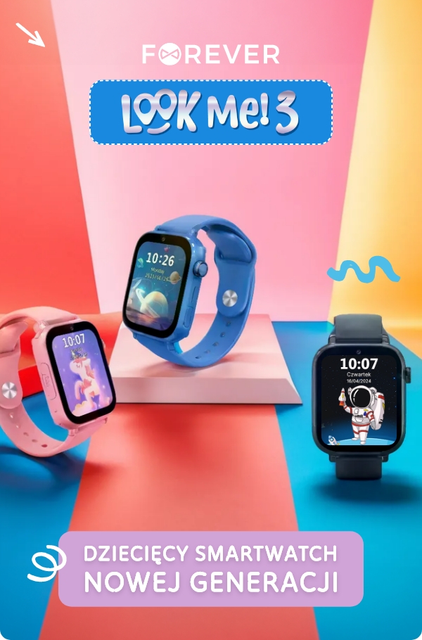 Smartwatch dla dzieci Forever Look Me! 3 - Smartwatch nowej generacji