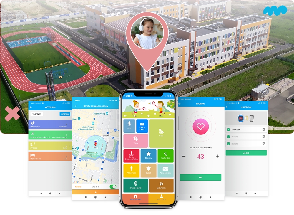 Smartwatch dla dzieci z lokalizatorem GPS