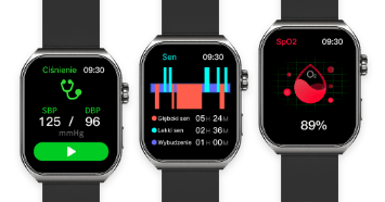 Smartwatch męski z monitoringiem zdrowia