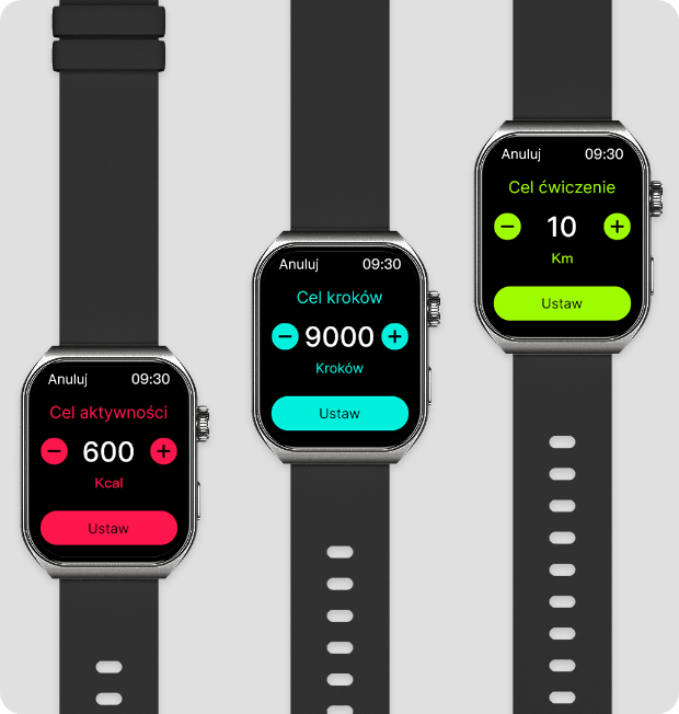 Smartwatch męski z możliwością wyznaczania celów sportowych