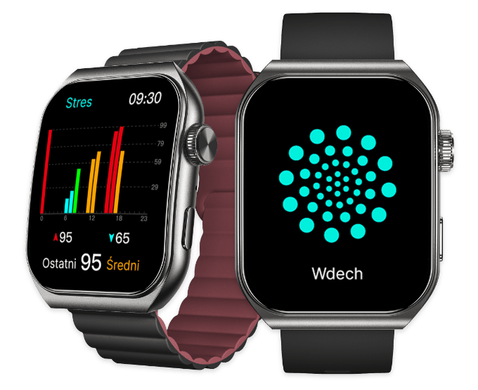 Smartwatch męski z pomiarem stresu